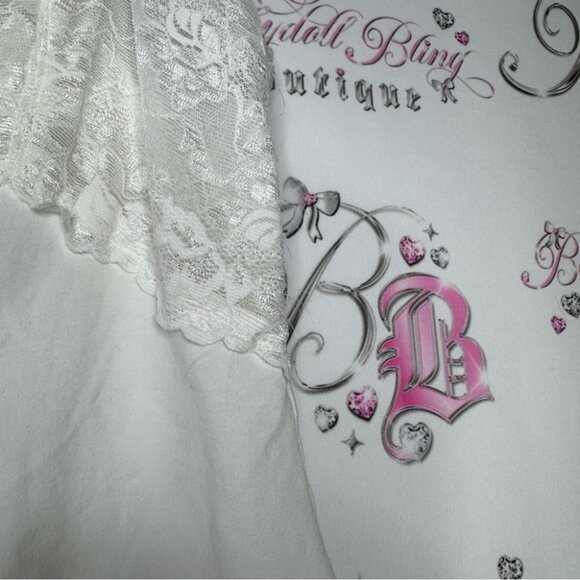 Felina tank top lace Lacie floral bustier style cute Bling White Lace Cami Top - Picture 3 of 8